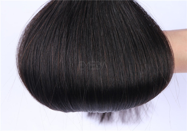 Wholesale double drawn virgin  hair  tape in hair extensions 16inch  1B color YL100